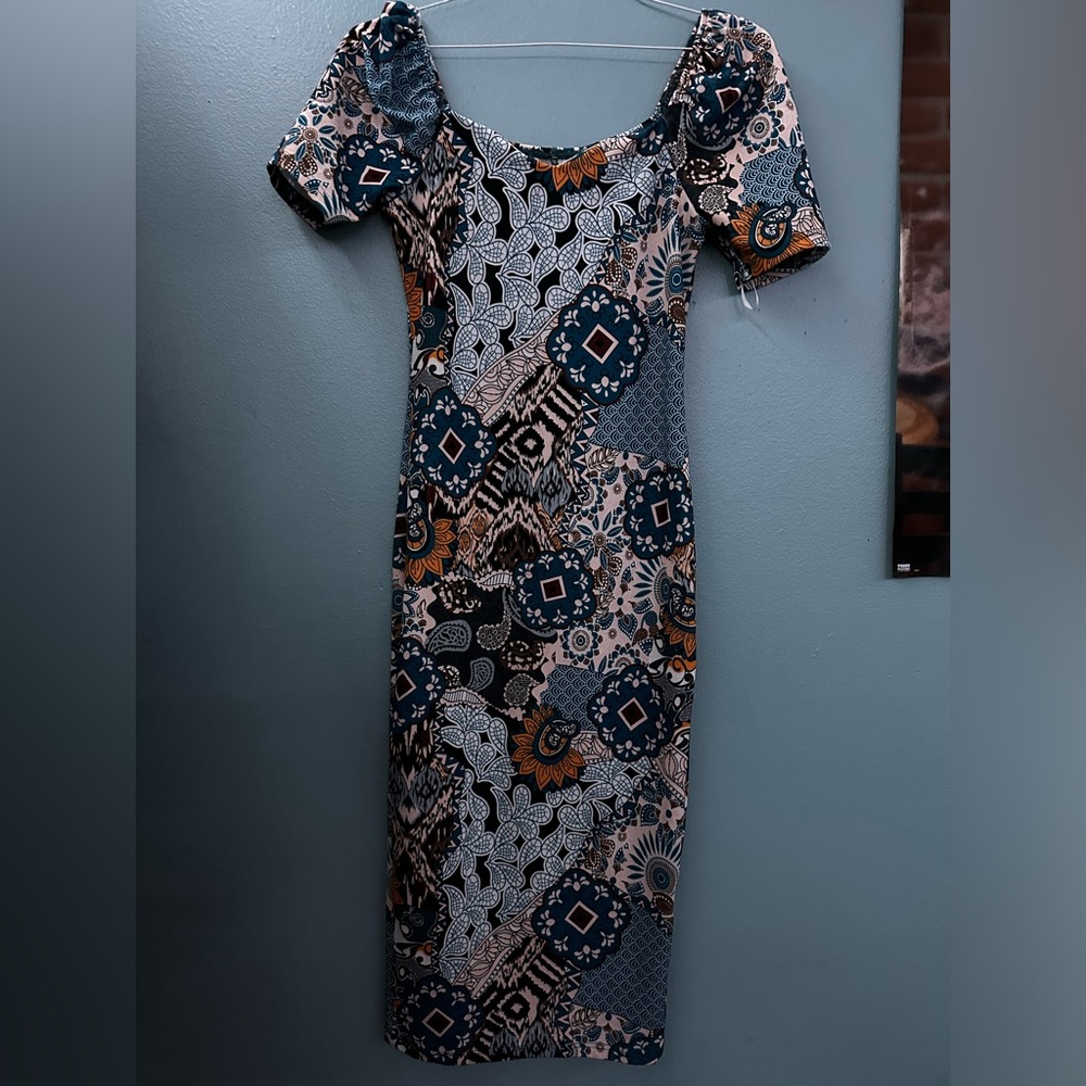 Print bodycon dress